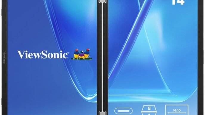 ViewSonic presenta el innovador monitor portátil VG1457 de doble pantalla