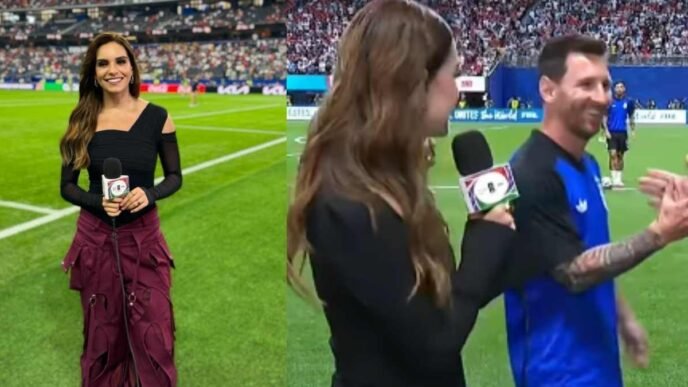 Momento viral de Lionel Messi y Tania Rincón en el Mundial 2026