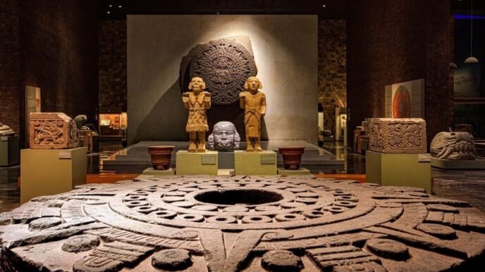 Lluvias afectan la Sala Mexica del Museo Nacional de Antropología
